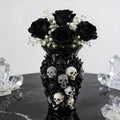 1/3/5 pcs 3D Gothic Skull Vase Black Resin Flower