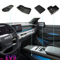 Car Armrest Storage Box Lower Center Console Organizer Cup Holder Storage Box Wireless Charger Panel Mat For KIA EV9 2024 2025