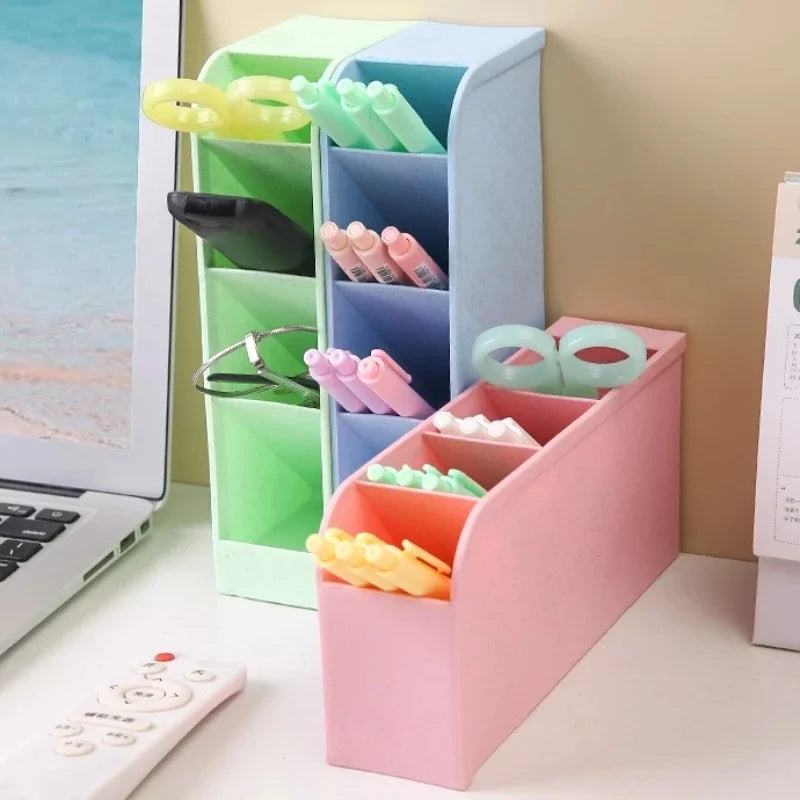 1pc Multi-Layer Pen Holder & Cosmetic Brush Storage Holder - Perfect for Office & School Supplies Pen Organizer Desk Organizer