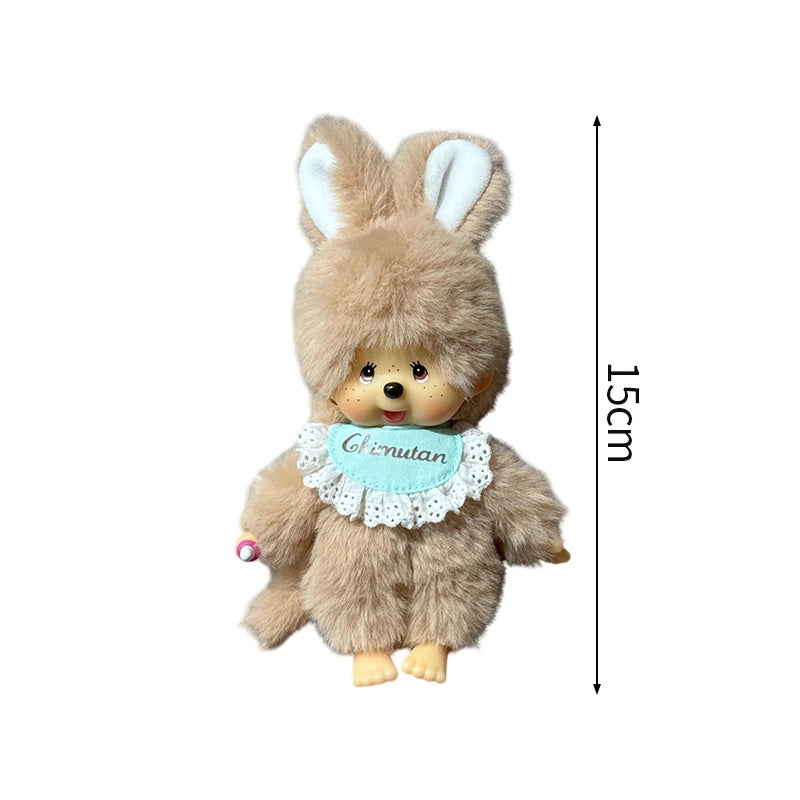 Monchhichi Keychain Kawaii Keychains for Bags Monchhichi Doll Hanging Pendants Children's Day Birthday Gift 몬치치