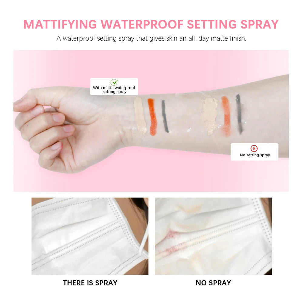 Mattifying Waterproof Setting Spray Glossy Matte Base Makeup Control