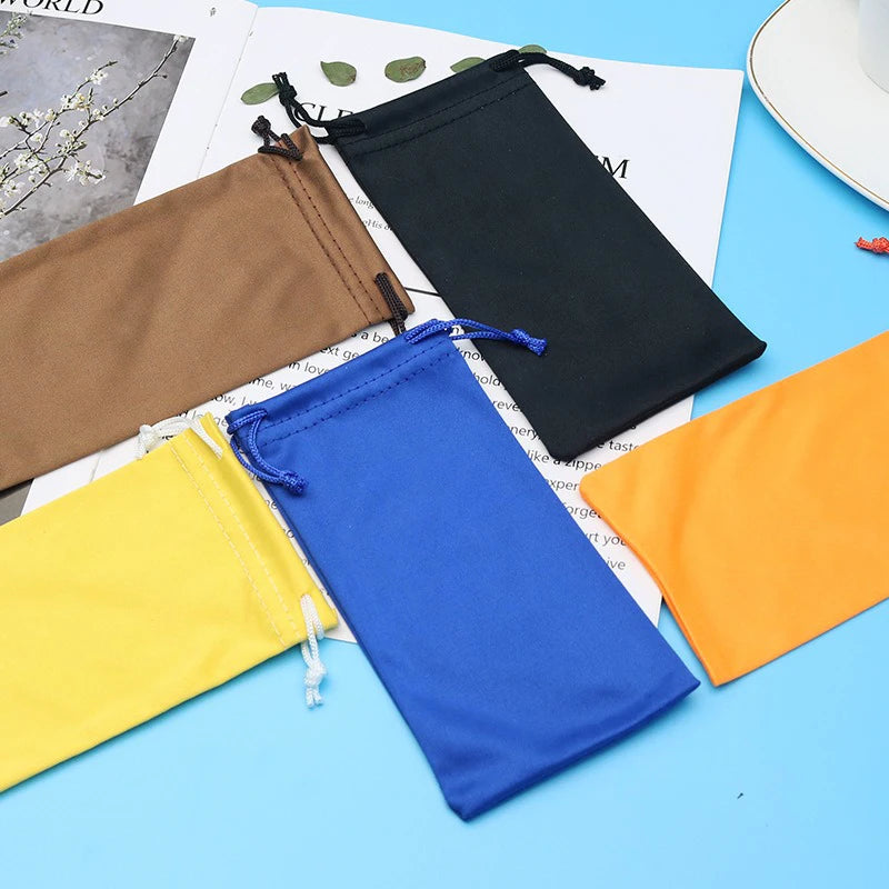 Microfiber Eyeglasses Bag Sun Bag Portable Cloth Bag Sunglasses Sunglasses Bag Simple Loading Glasses Storage Bag