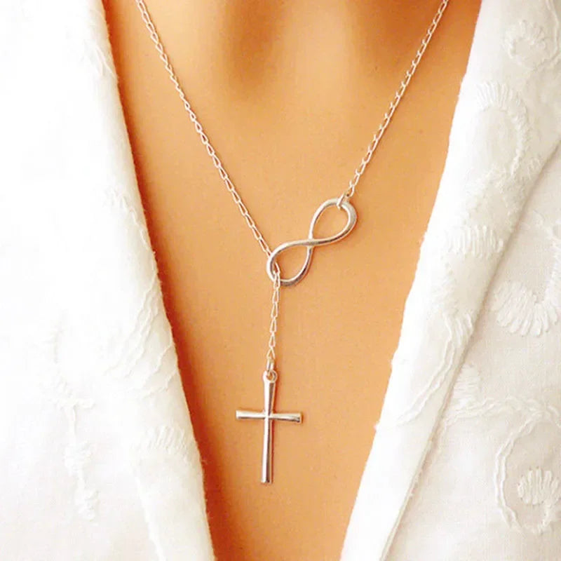 Minimalist Round Stick Pendant Necklace for Women Pearl Clavicle