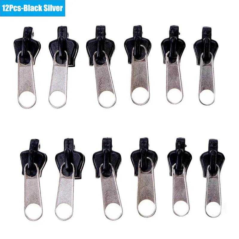 6/36pcs Fix Zip Puller Universal Instant Zippers Fix Zipper Repair Kit Replacement Zipper Pull Slider For DIY Sew Accessories