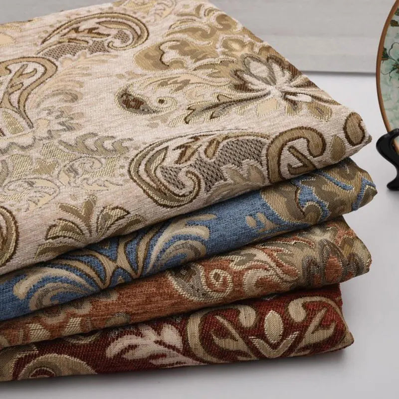 Jacquard Chenille Sofa Fabric European Style High Precision for Upholstery Home Decor Drapery Covers By Meters