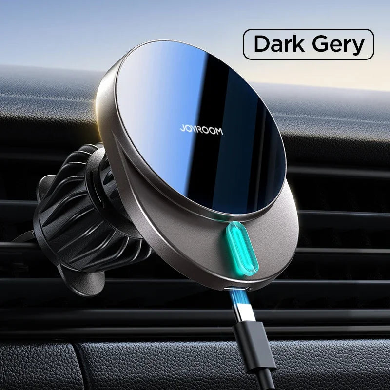 Joyroom 15W Magnetic Car Phone Holder Wireless Charger Fast Charging Car Phone Mount Air Vent Car Mount For iPhone 16-12 Series
