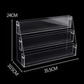 Transparent Display Stand Bookshelf Magazine Notebook Comic Storage Rack Desk Organizer Facial Mask Light Disk Storage Shelf