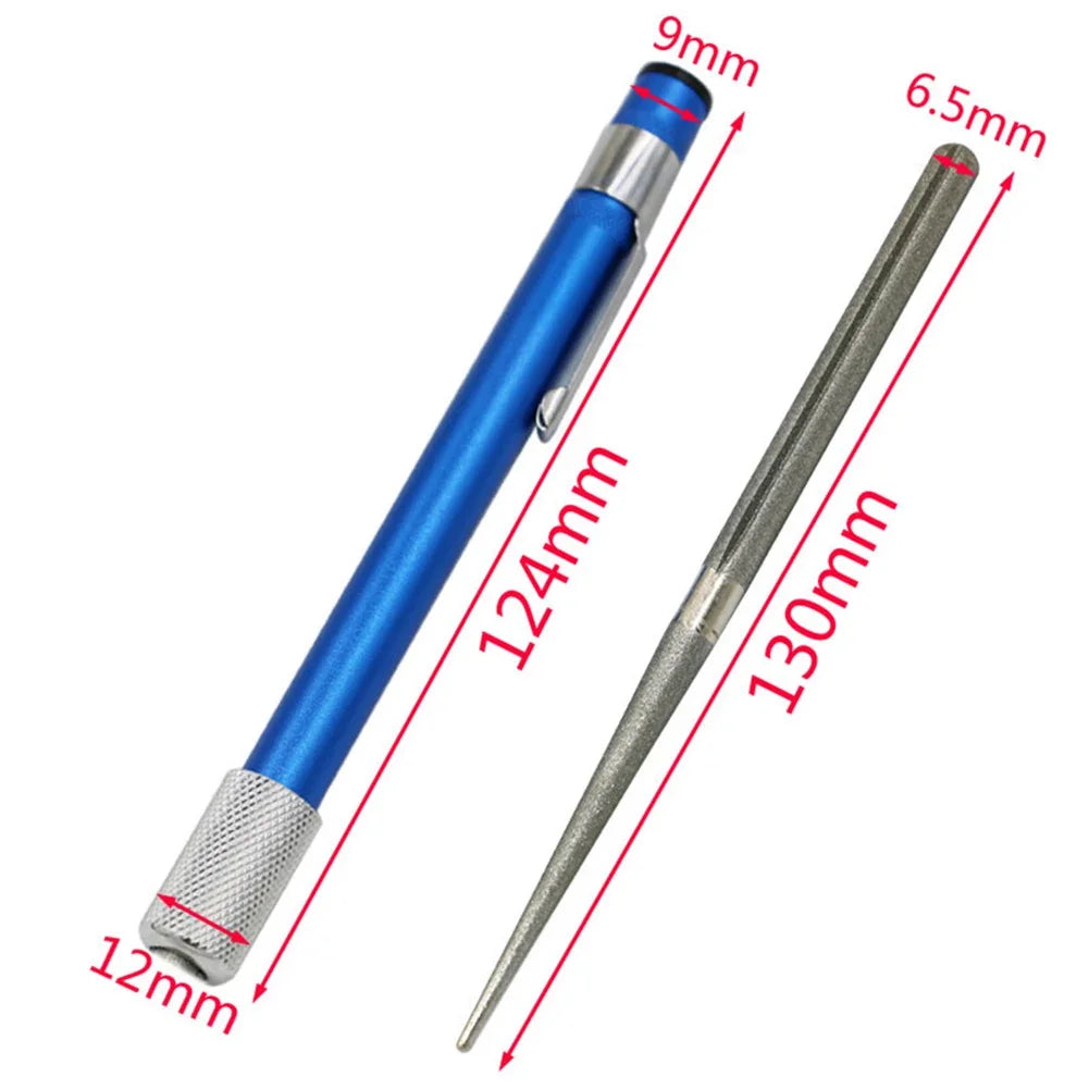 400 Mesh Fishing Hook Sharpener Pen Sharpener High Quality Outdoor Tool Diamond Pen Shaped Knife Sharpener Hand Tool