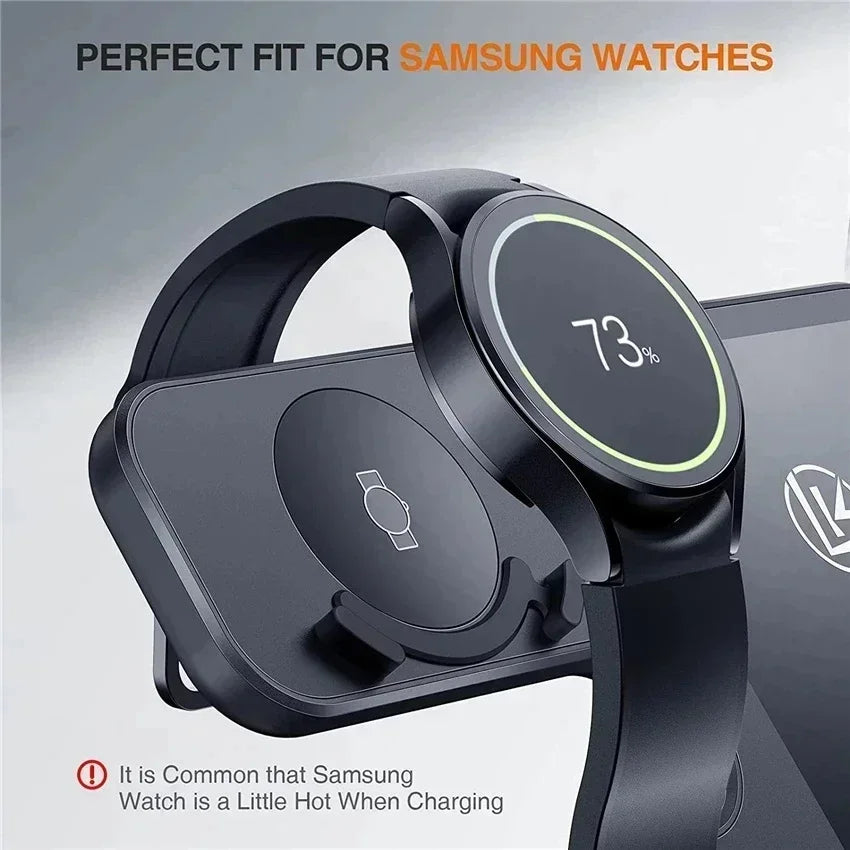 3 in 1 Wireless Charger Stand For Samsung S24 S23 S22 Ultra Note Galaxy Watch 7 6 Active Buds3/2 Pro Fast Charging Dock Station