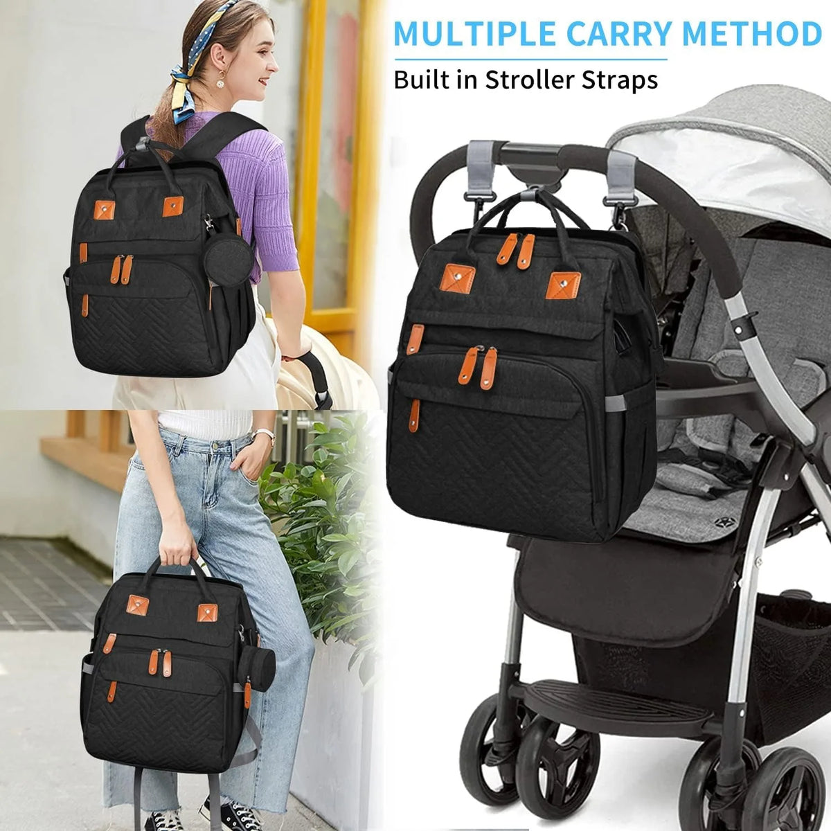 Diaper Bag Folding Bed