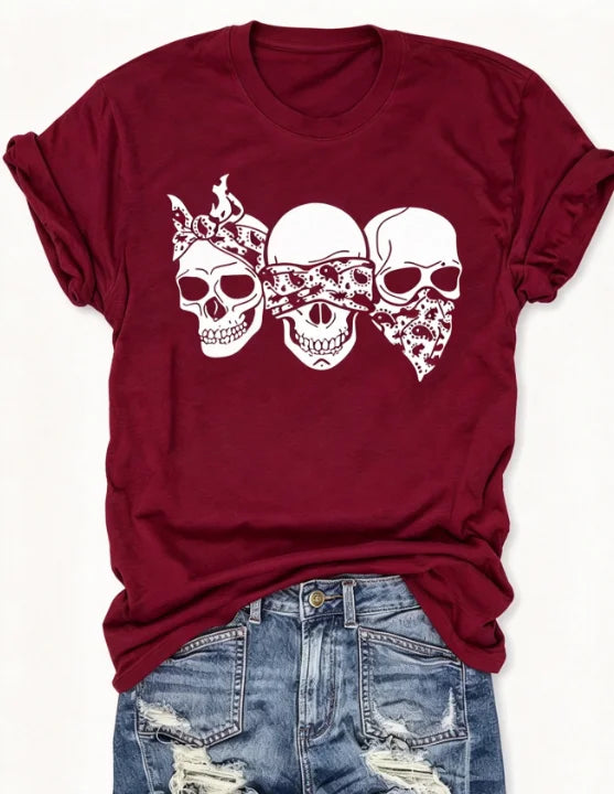Happy Cartoon Skull T-Shirt