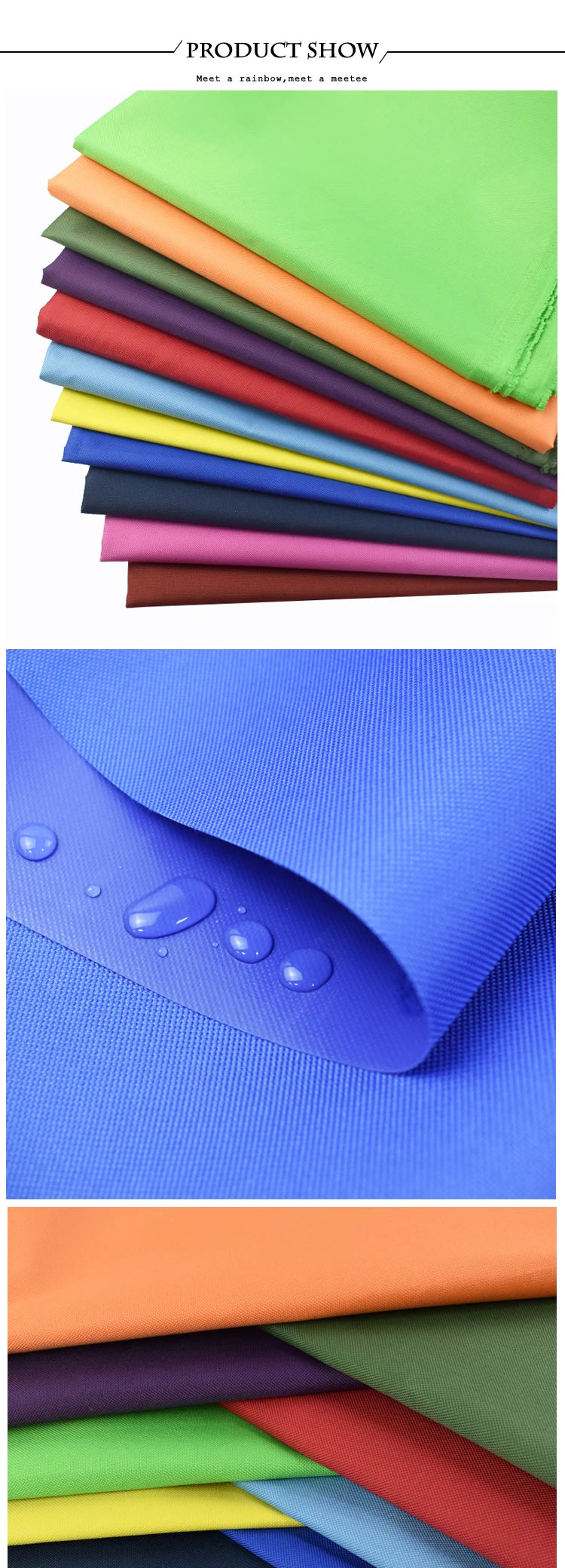 50*150cm 600D Waterproof Oxford Cloth Fabric PVC Sun Protection Rainproof Fabrics Backpack Tent Outdoor Material Accessories