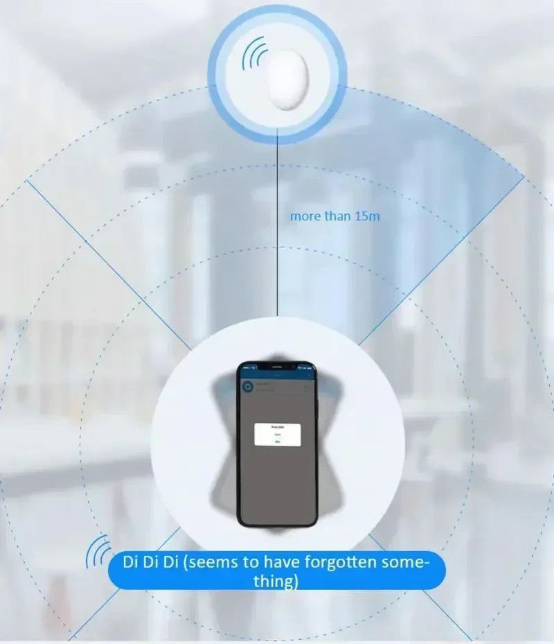 VIVO Mini Bluetooth 5.0 Tracker GPS AntiLost Device Round - Pet Kids Bag Wallet Tracking Finder Locator Air Tag Smart Home
