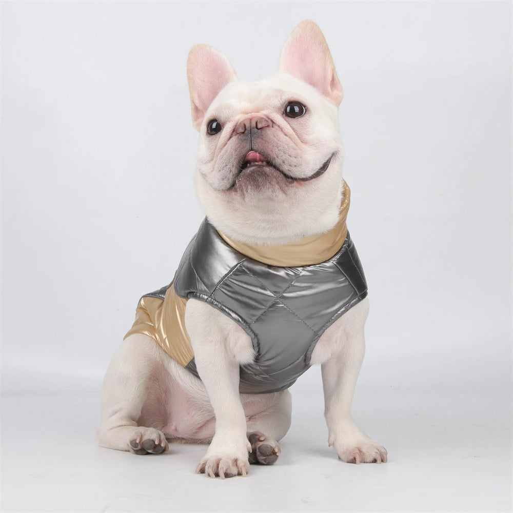 Pet Dog Clothes Waterproof Winter Warm Puppy Jacket Coat with D-ring Reflective Windproof Vest Outfits Chihuahua Pug Costume