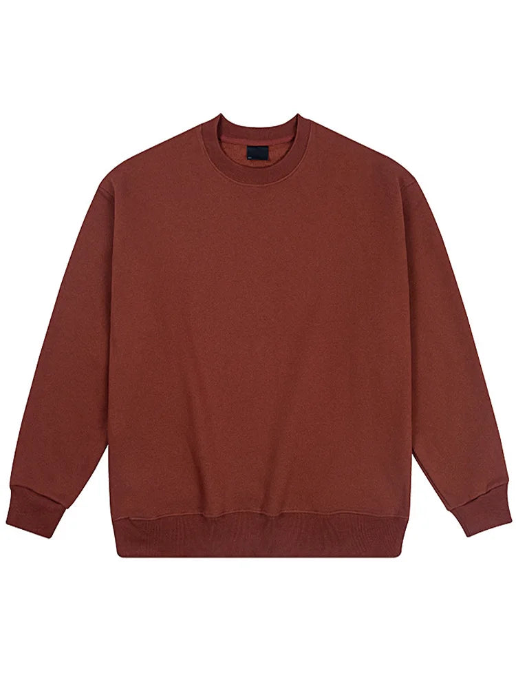 Autumn Oversized Sweatshirts Women Cotton Loose Pullovers Red O Neck Warm Sweatshirt For Women Oversize Winter Clothes Fleece