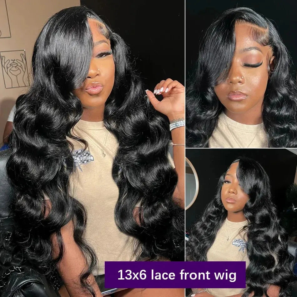 46-Inch Body Wave HD Lace Frontal Wig