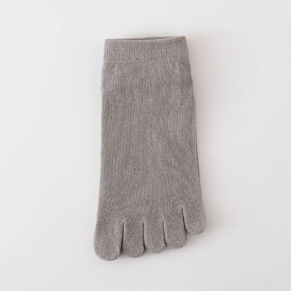 Hot Sale! Women Toe Socks with Separate Fingers Summer Solid Color Cotton Five Finger Socks Women Low Cut Ankle Socks Yoga Sport