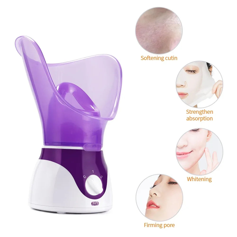Face Steamer Machine Deep Hydration Clean Facial  Mist Steam Sprayer Anti Wrinkle Whitening Skin Vaporizer Skin Care Tools