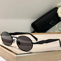 New Trend Oval Acetate Sunglasses For Women Fashion Brand Designer Ladies Party  Eyeglasses  Girls Frame Polarized Sun Glasses