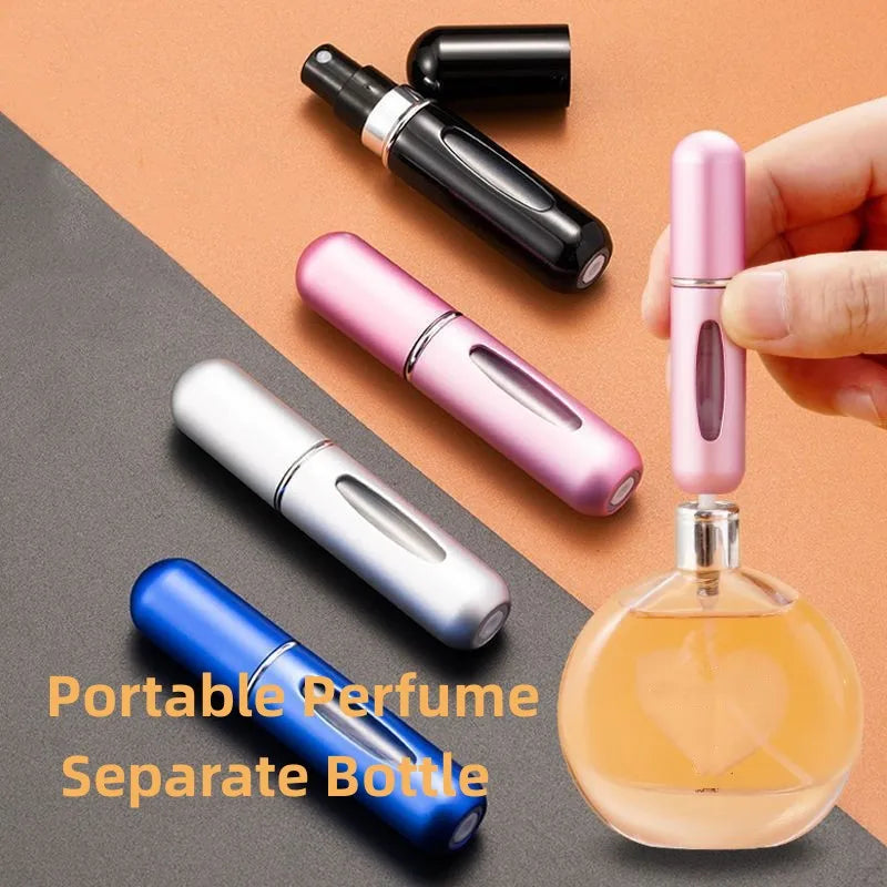 5ML Portable Travel Perfume Spray Bottle with Skin Care Tools Convenient and Easy to Carry Great for On-the-go Use and Touch-ups