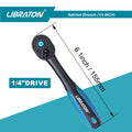 LIBRATON 72-Tooth Quick-Release Ratchet Wrench