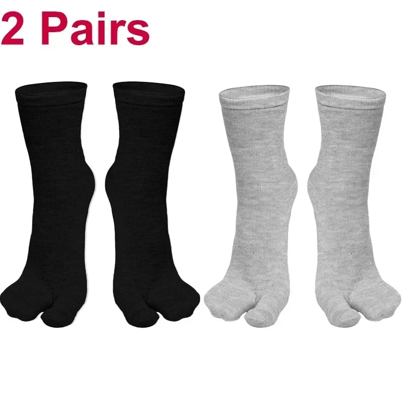 Wiggle Socks Fashion Japanese Style Tabi Toe for Men Women Summer