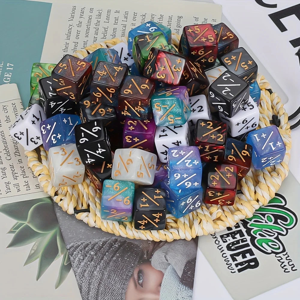 Magic Party Counting Dice Set With Starry Sky Design