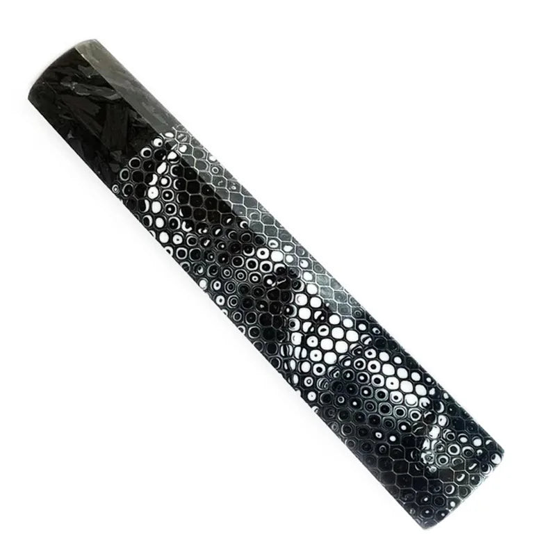1pc Carbon Fiber + C-Tek Resin Octagonal Knife Handle for DIY Semi-finished Damascus Knife Handle Material Kitchen Knife Handle