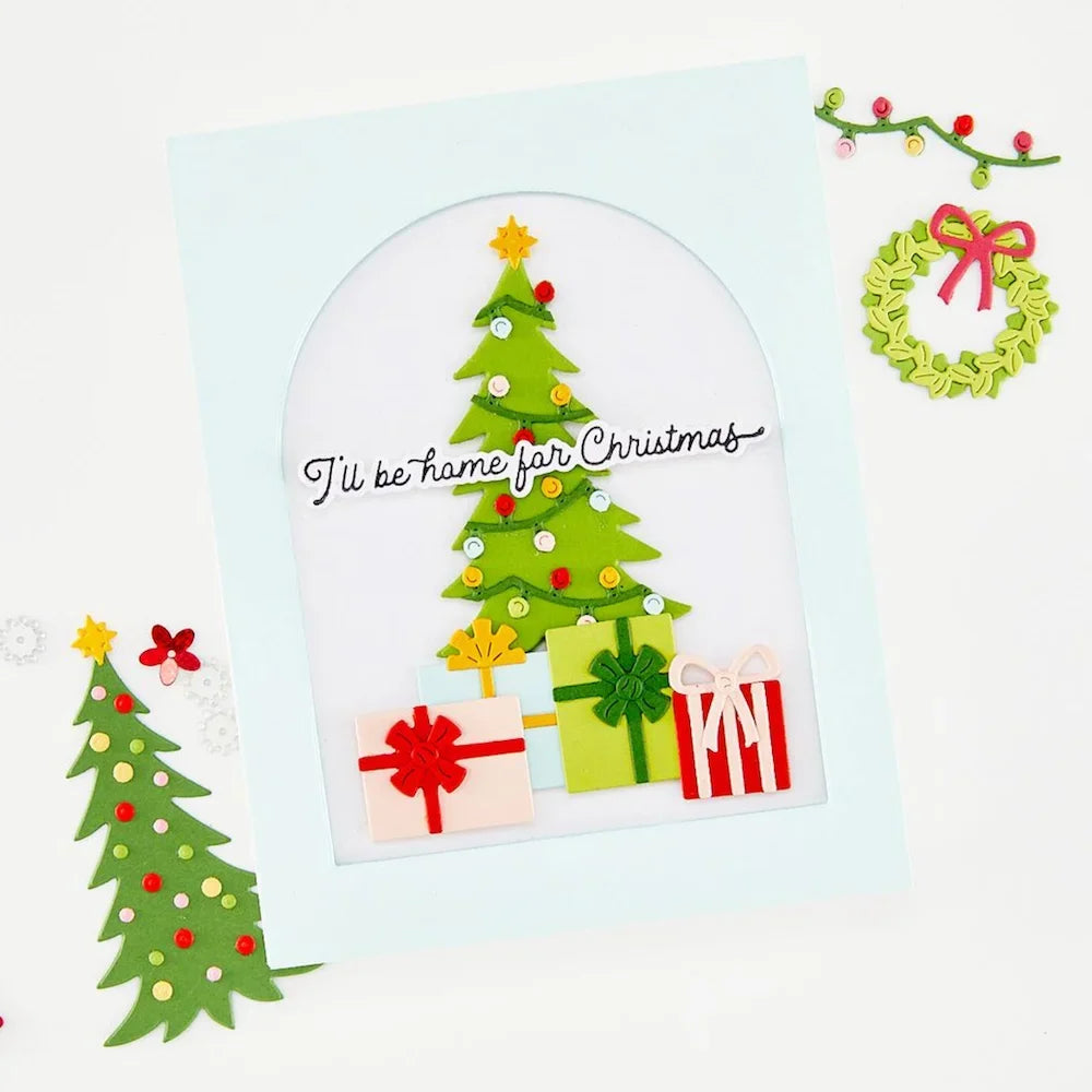 August Halloween Autumn Christmas Metal Cutting Dies Clear Stamps