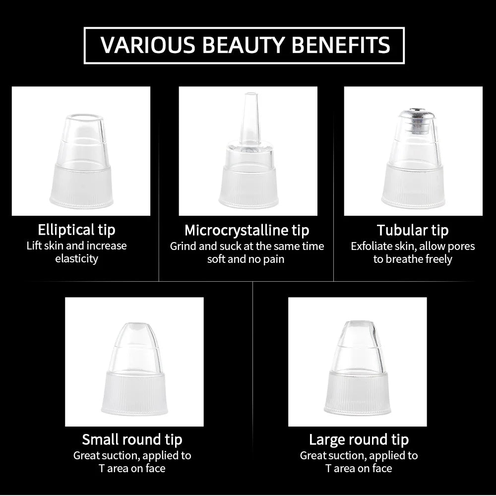 Nose Blackhead Remover Face Cleansing Beauty Machine Facial Suction Cleaner Pimple Dead Skin Remover Extractor Skin Care Tools