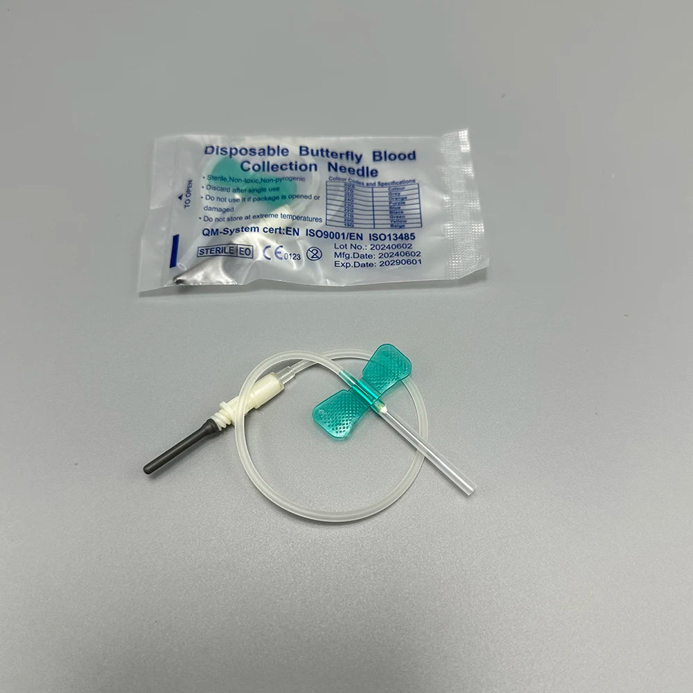 50pcs/lot Disposable Butterfly Blood Collection Needle double wing type Blood Collection Needle Pet Care Room Cat Dogs Animal