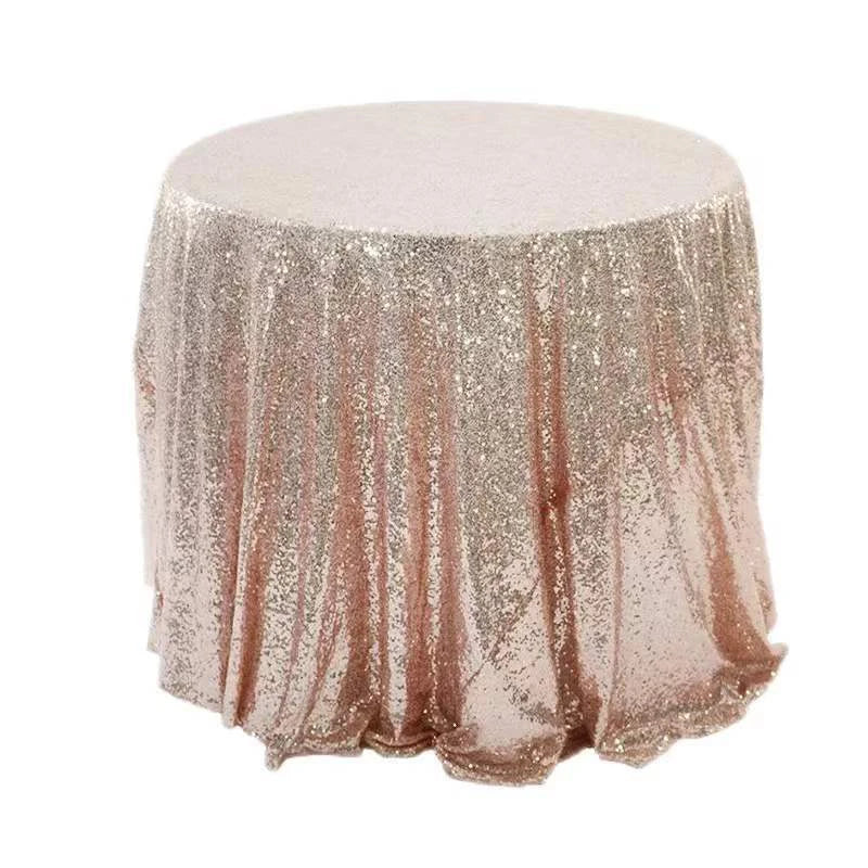 180cm Round Sequin Tablecloth  for Wedding Banquet Wedding Birthday Christmas Party Table Decoration Sequin dining table decorat