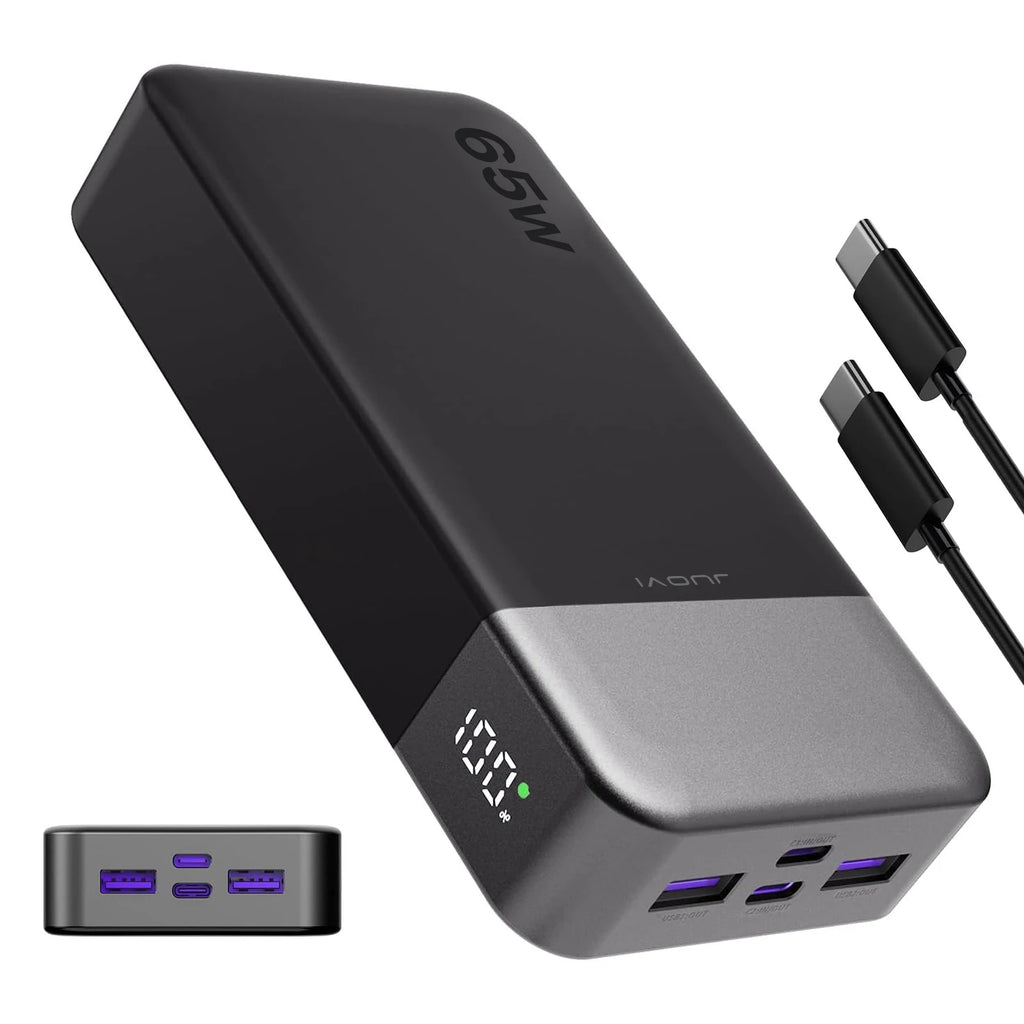 JUOVI Power Bank 65W 20000mAh Laptop Portable Charger
