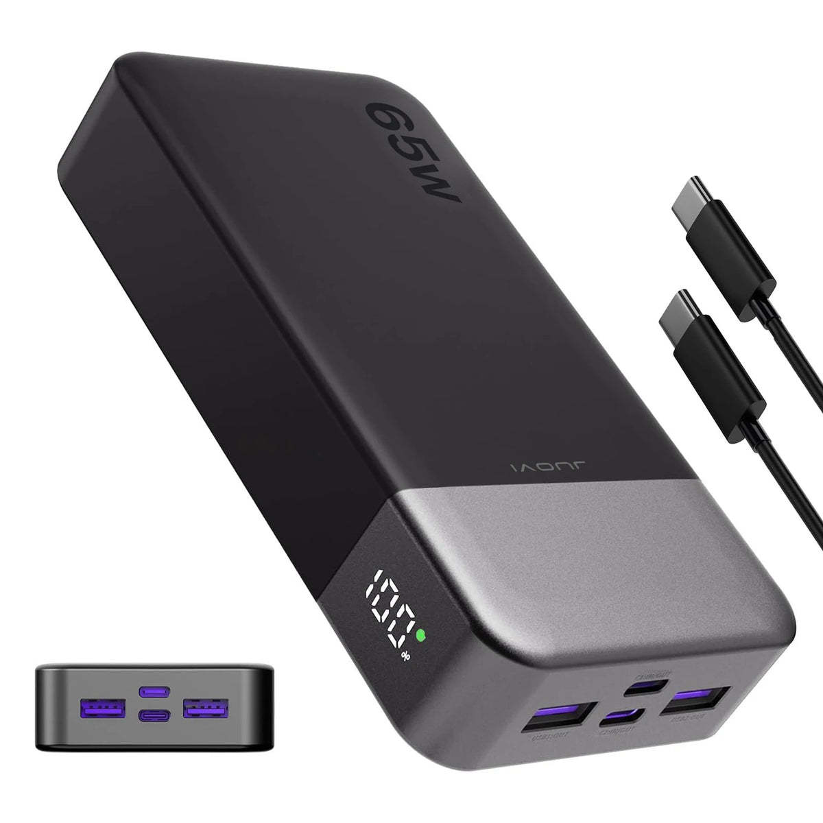 JUOVI Power Bank 65W 20000mAh Laptop Portable Charger