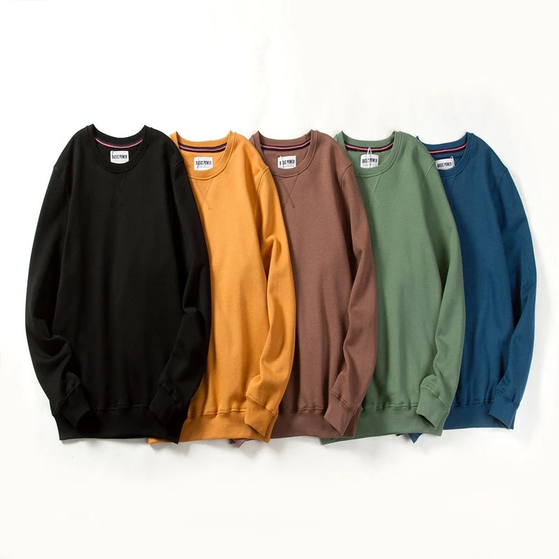 Autumn Fashion Mens Hoodies Solid Casual O-neck Sweatshirt Class Style Male New Trend Long Sleeve Hoodies Men Streetwear BP20931