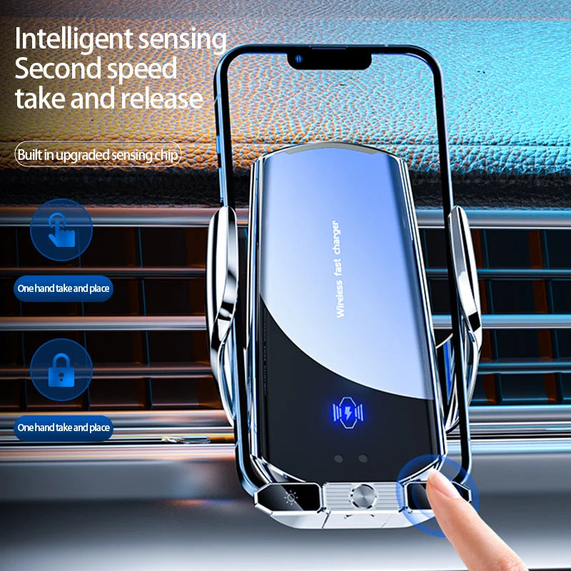 Car wireless charger Magnetic Cell Phone Holder Mobile Phone Stand in Car GPS Support 360° Rotatable Mount For iPhone Xiaomi