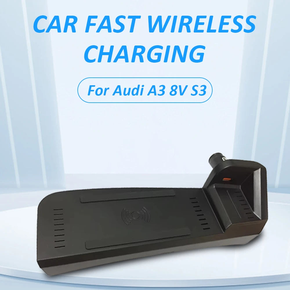 Moreway Wireless Charger For Audi A3 8V S3 2014-2020 Phone Mount Charging Station Mobile Stand Charge Accessories Car Interior