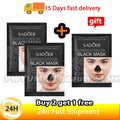 Blackhead Remover Mask Bamboo Charcoal Shrink Pores Acne Black Head Removal Cream Nose Cleansing Black Peel Off Masks Skin Care
