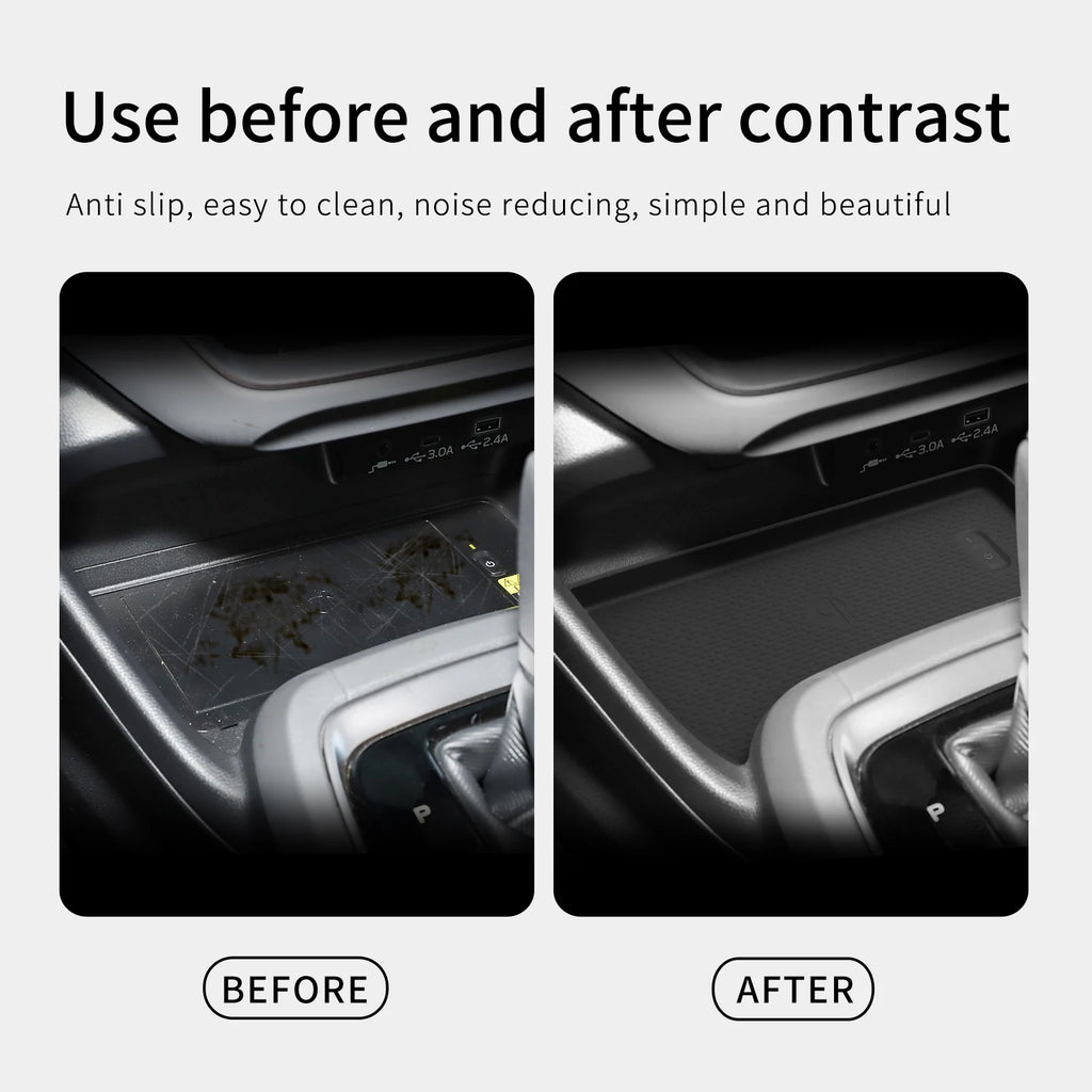 for Subaru Crosstrek 2025 Car Anti-Slip Pad Interior Accessories Silicone Center Console Wireless Charger Pad