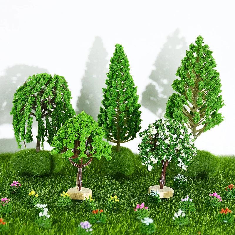 Mini Tree Model Fairy Garden Dollhouse Decorations Miniatures Micro