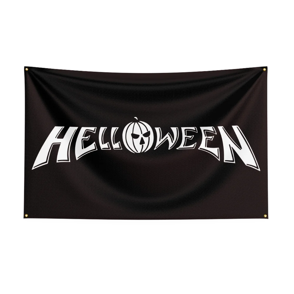 3x5 Ft HELLOWEENS Heavy Rock Band Flag Polyester Digital Printing Banner for Bedroom Wall Art Out Door Tapestry Decoration
