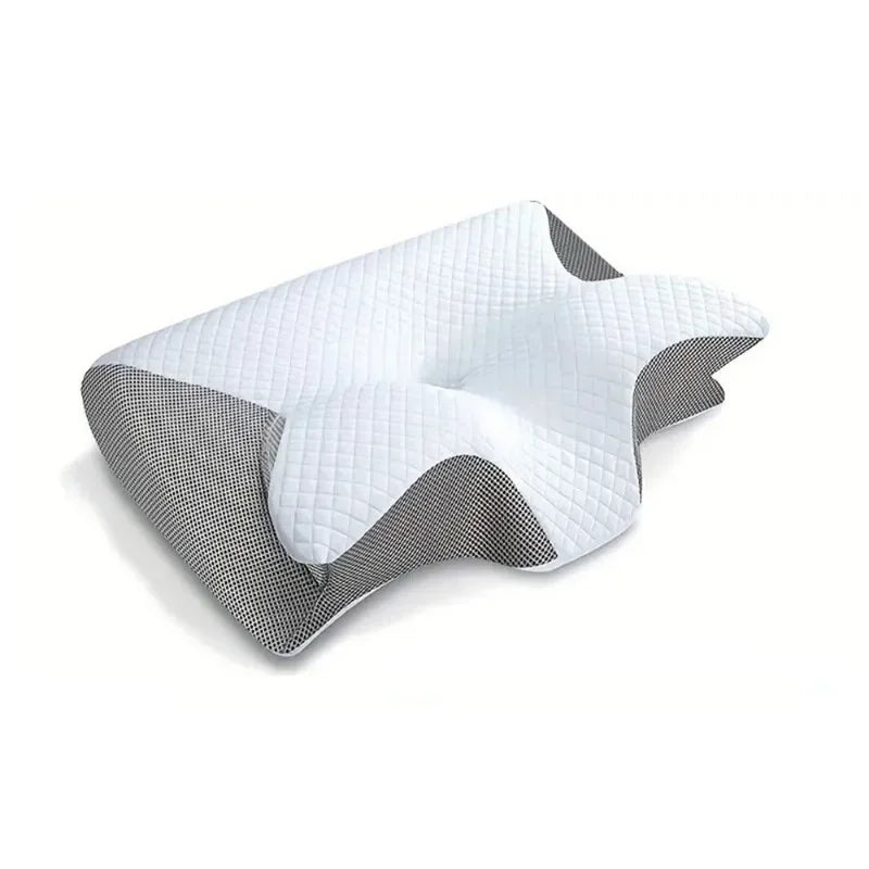 2025 New Butterfly Sleep Memory Neck Pillow Slow Rebound Memory Foam Sleep Pillow Cervical Orthopedic Neck Massage Bed Pillow