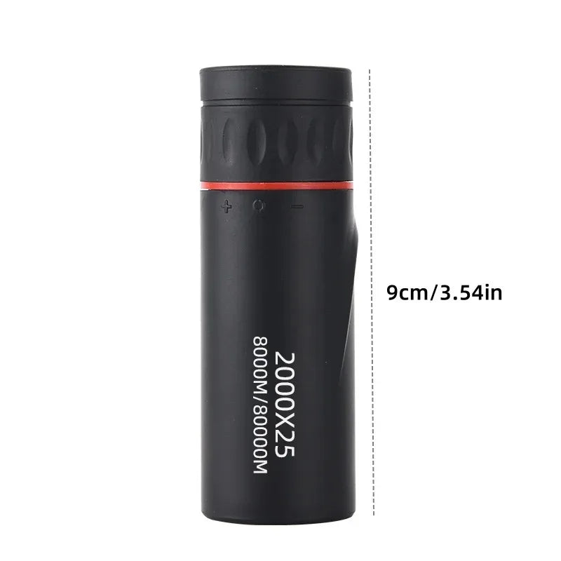 2000x25 HD Monocular Telescope Mini Portable Mobile Phone Telescope
