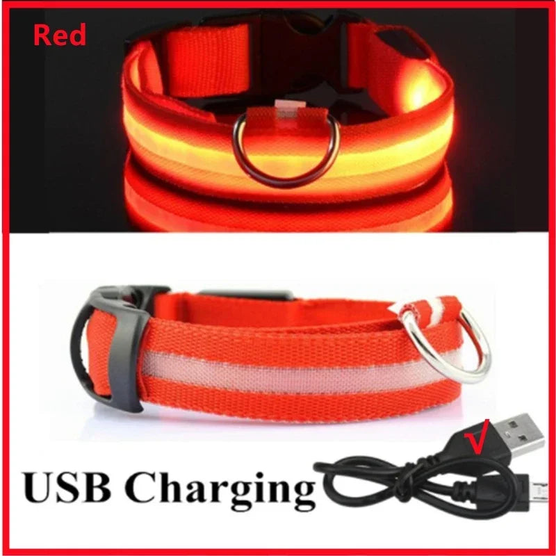 3 Modes Dog Luminous Charge Collar Led Usb Cat