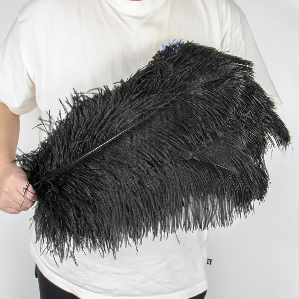 10PCS/Lot White Ostrich Feathers Plume for Wedding Table Centerpieces Carnival Prime Decor  45-50CM 55-60CM Ostrich Plumas Large