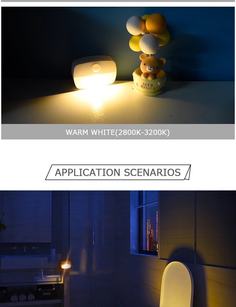 LED Night Light Motion Sensor Night Lamp Room Decor Lamp Bedside Led Lamp With EU Plug Led Lights For Closet Bedroom Home Decor