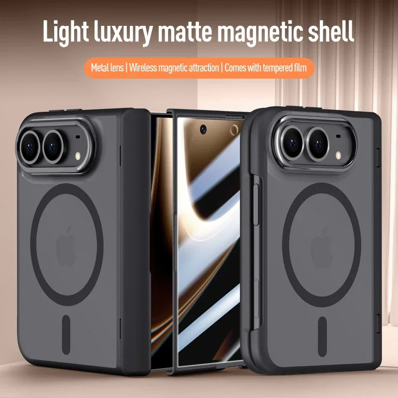 Non-Slip Shock Proof Folding Design Hinge Case for Iphone DUO Cell