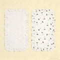2-Pack of Unisex Baby Burp Cloth Bibs Soft Pure Cotton Super
