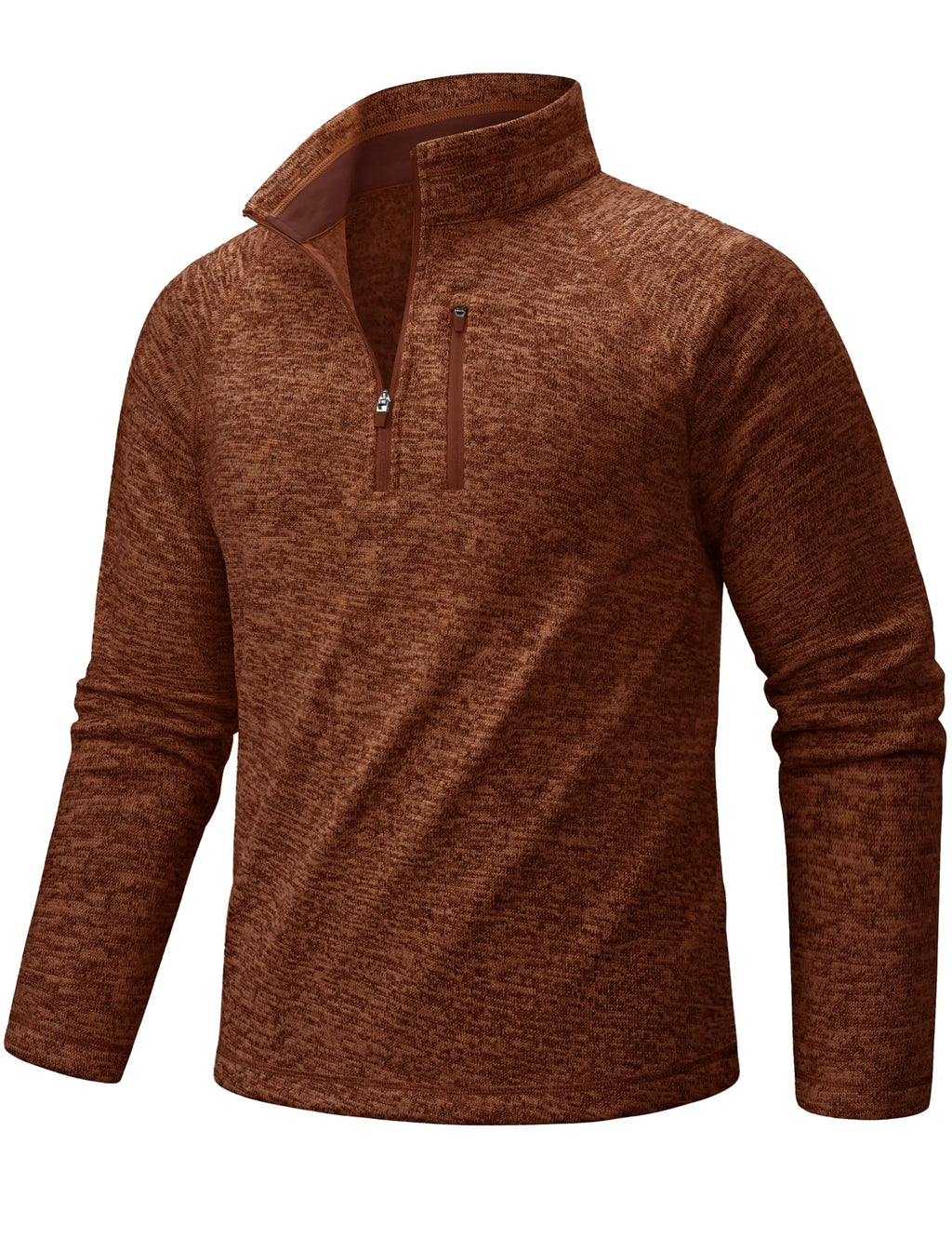 TACVASEN Men's Quarter Zip Pullover Long Sleeve Thermal Fleece Sweater Lightweight Casual Golf Sweatshirt with Zipper Pocket
