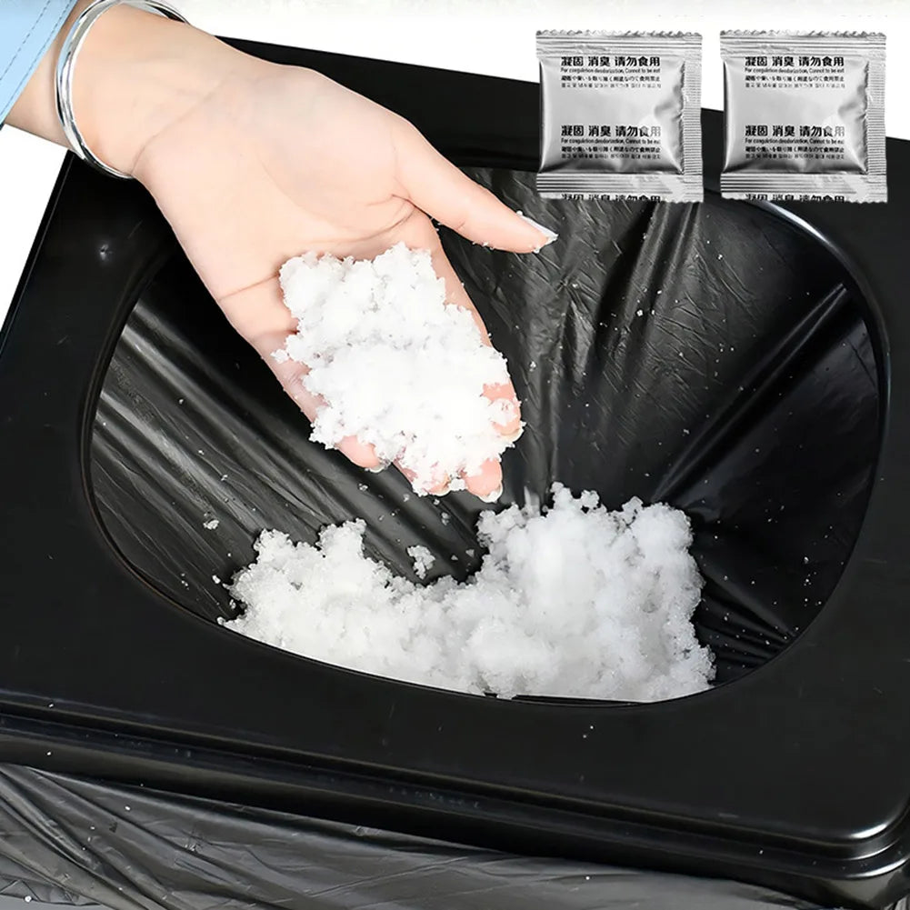 12Pcs Camping Toilet Chemicals Liquid Waste Gelling Deodorizing Powder Emergency Toilet Waste Treatment Portable Toilet Powder